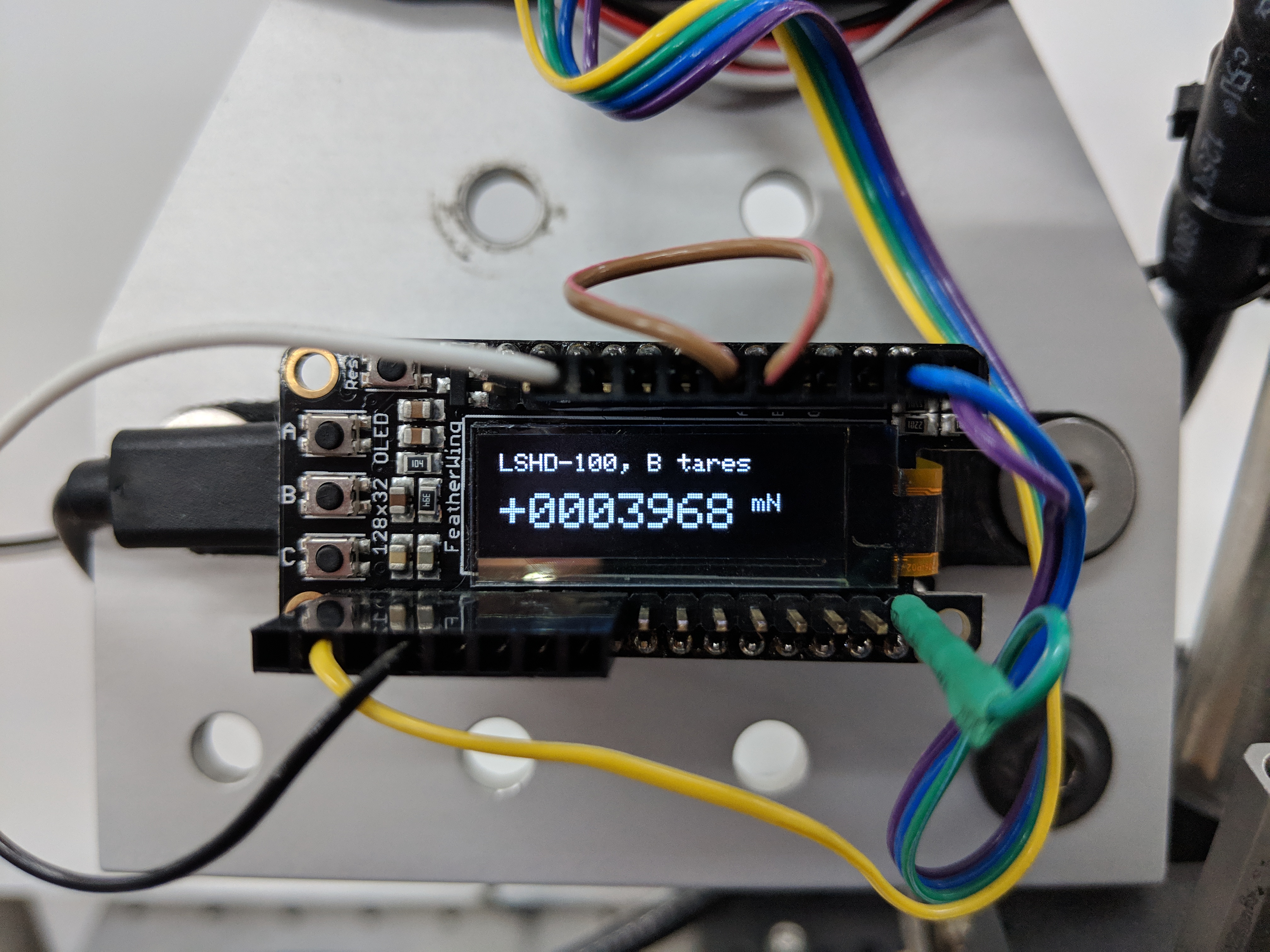 Load cell meter display